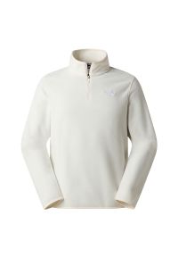 Bluza męska The North Face Glacier 1/4 Zip Fleece 0A8D0QQLI1 - biała. Kolor: biały. Materiał: poliester, polar, dzianina. Styl: klasyczny. Sport: narciarstwo #1