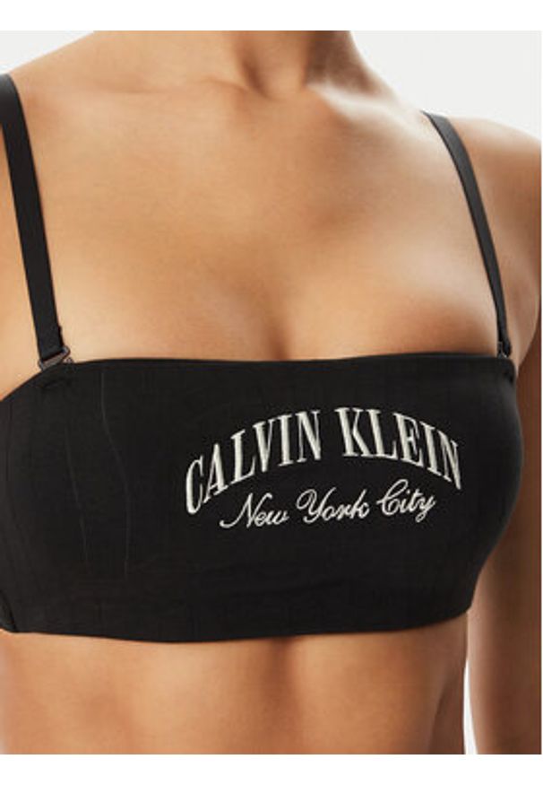 Calvin Klein Underwear Biustonosz top LV00QF8710 Czarny. Kolor: czarny. Materiał: bawełna