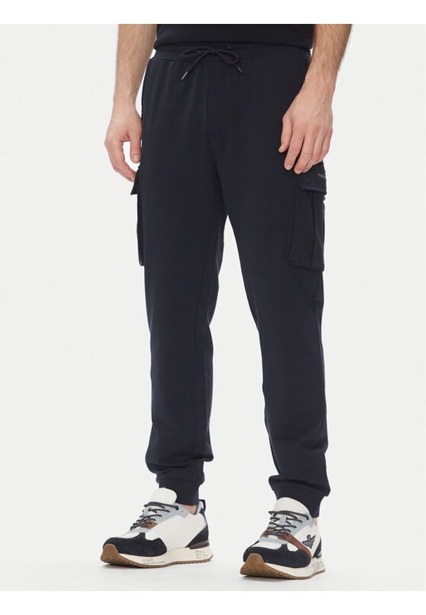 Aeronautica Militare Spodnie dresowe 251PF860F459 Granatowy Regular Fit. Kolor: niebieski. Materiał: bawełna