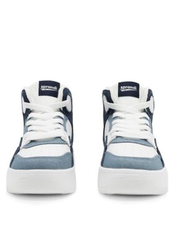 Sprandi Sneakersy BEAT MID WP40-22755D Niebieski. Kolor: niebieski. Materiał: materiał
