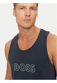 BOSS - Boss Tank top Beach 50491711 Granatowy Regular Fit. Kolor: niebieski. Materiał: bawełna #3