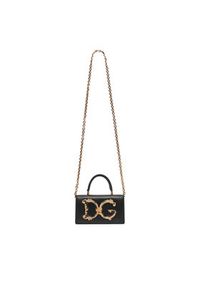 DOLCE & GABBANA - Dolce&Gabbana Torebka BI3278 AQ507 Czarny. Kolor: czarny. Materiał: skórzane #5