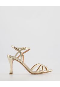 Venezia - ZŁOTE SANDAŁY VENERE17 LAM PLA. Kolor: złoty. Materiał: skóra, syntetyk. Obcas: na obcasie. Wysokość obcasa: średni #1