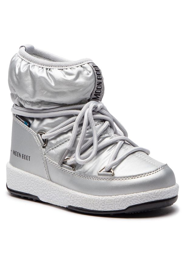 Śniegowce Moon Boot Jr Girl Low 34051800002 Silver Met.. Kolor: srebrny. Materiał: materiał