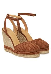 Castañer Espadryle Colina/186 025685 Brązowy. Kolor: brązowy. Materiał: zamsz, skóra #4