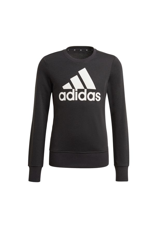 Adidas - Bluza dla dzieci adidas Essentials Big Logo Sweattshirt czarna GP0040. Kolor: czarny, biały, wielokolorowy. Sport: joga i pilates