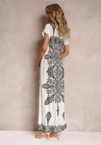 Renee - Biała Sukienka Maxi w Etniczny Wzór Josanie. Kolor: biały. Styl: wakacyjny, boho. Długość: maxi #3
