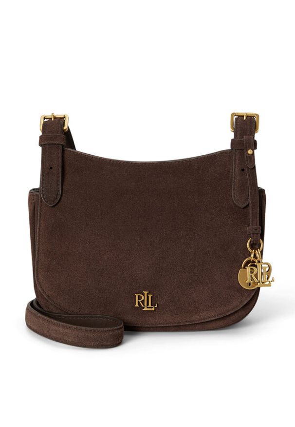 Lauren Ralph Lauren - LAUREN RALPH LAUREN Torebka 431P15642004 Brązowy. Kolor: brązowy. Materiał: skórzane, zamszowe