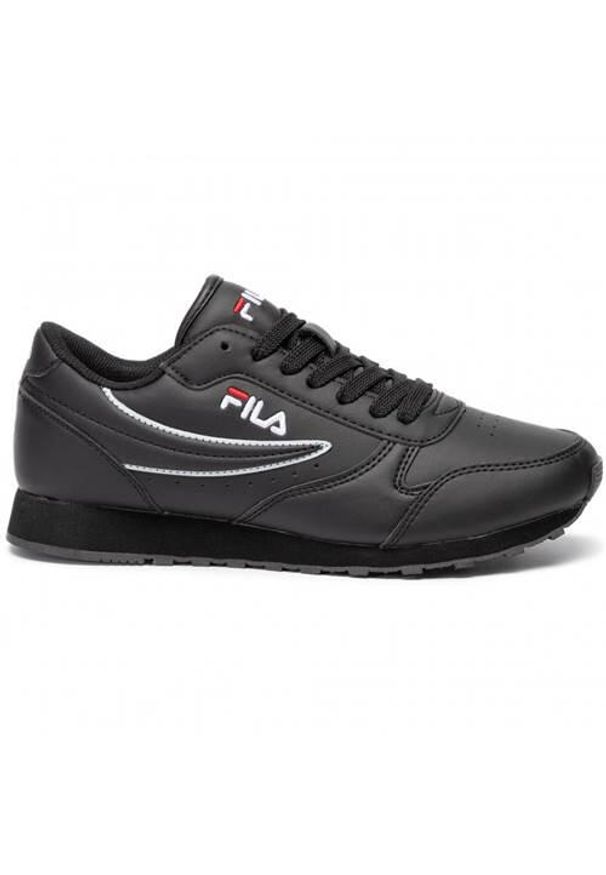 Buty do chodzenia męskie Fila Orbit. Zapięcie: sznurówki. Kolor: czarny. Materiał: tkanina, materiał, skóra, syntetyk. Szerokość cholewki: normalna. Sport: turystyka piesza