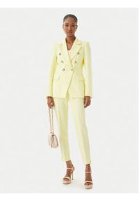 Maryley Marynarka 26EB139/43LE Żółty jasny Regular Fit. Kolor: żółty. Materiał: syntetyk #5