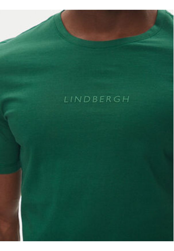 Lindbergh T-Shirt 30-400200B Zielony Relaxed Fit. Kolor: zielony. Materiał: bawełna