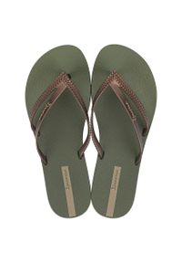 Japonki damskie Ipanema Bossa. Okazja: na plażę. Kolor: zielony. Styl: sportowy #1