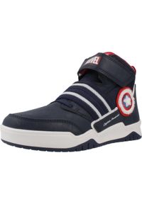 Geox - Buty GEOX J PERTH Niebieski. Kolor: niebieski. Materiał: syntetyk, tkanina. Sport: turystyka piesza