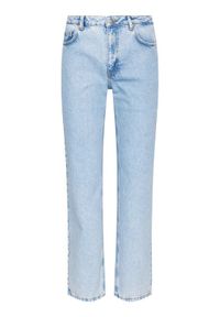 NA-KD Jeansy Contrast Pocket 1660-000582-0047-581 Niebieski Regular Fit. Kolor: niebieski #2