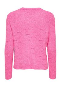 only - ONLY Sweter 15234745 Różowy Regular Fit. Kolor: różowy. Materiał: syntetyk