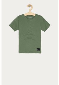 Name it - T-shirt dziecięcy 116-158 cm. Okazja: na co dzień. Kolor: zielony. Materiał: bawełna, dzianina. Wzór: nadruk. Styl: casual #1