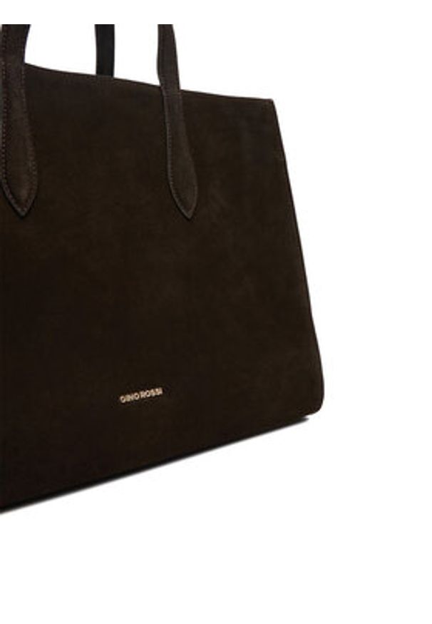 Gino Rossi - GINO ROSSI Torebka LA224-19154 Brązowy. Kolor: brązowy. Materiał: zamszowe, skórzane