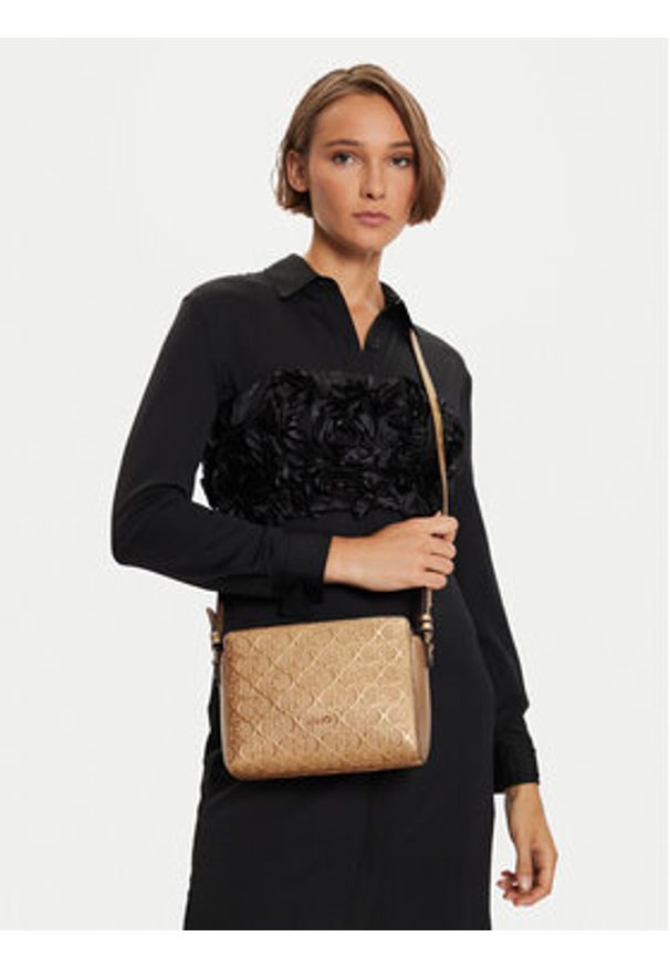 Liu Jo Torebka Ecs S Crossbody AF4256 E0538 Złoty. Kolor: złoty. Materiał: skórzane