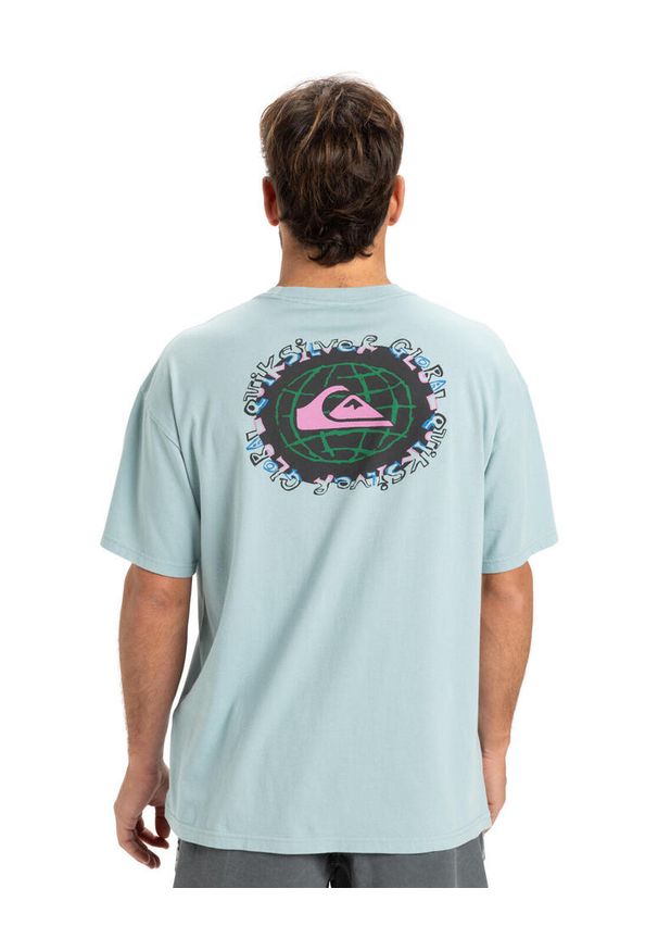 Quiksilver - Koszulka z krótkim rękawem dla Mężczyzn GLOBAL HEAT Niebieski. Kolor: niebieski. Materiał: tkanina, bawełna. Długość rękawa: krótki rękaw. Długość: krótkie