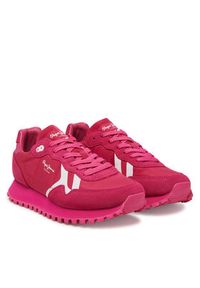 Pepe Jeans Sneakersy London PLS40040 Różowy. Kolor: różowy. Materiał: zamsz, skóra #4