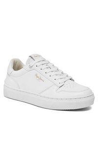 Pepe Jeans Sneakersy Camden Supra W PLS00002 Biały. Kolor: biały. Materiał: skóra