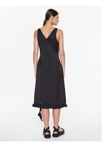 Remain Sukienka koktajlowa Light Satin Frill RM2212 Czarny Regular Fit. Kolor: czarny. Materiał: syntetyk. Styl: wizytowy #3
