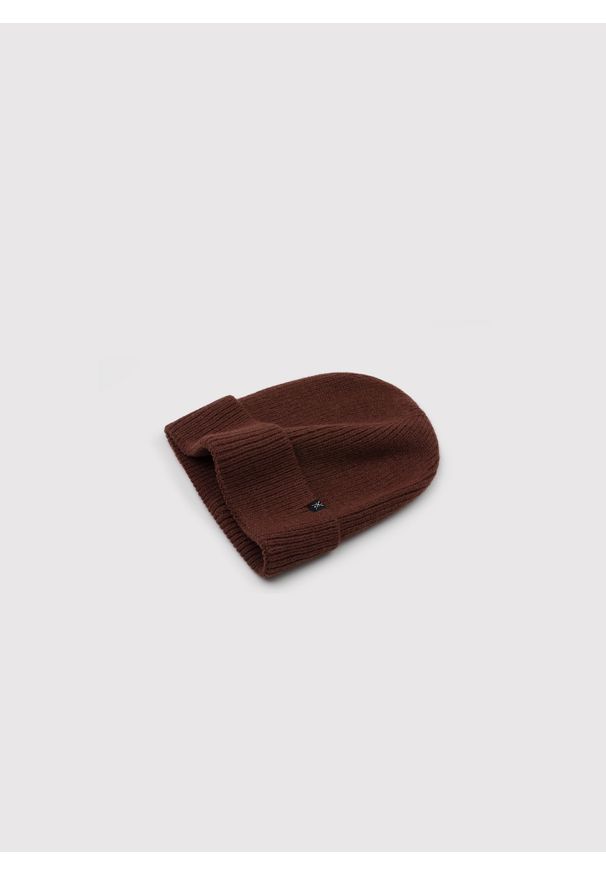 Pako Lorente - PAKO LORENTE – Brązowa czapka męska. Kolor: brązowy. Materiał: prążkowany. Sezon: zima. Styl: casual