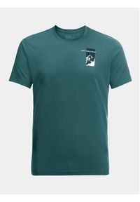 Jack Wolfskin T-Shirt Vonnan 1809941 Zielony Regular Fit. Kolor: zielony. Materiał: syntetyk