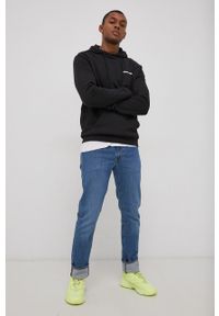 adidas Originals Bluza bawełniana męska kolor czarny z kapturem z nadrukiem. Typ kołnierza: kaptur. Kolor: czarny. Materiał: bawełna. Wzór: nadruk