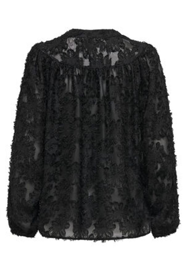 only - ONLY Bluzka Korsa 15360837 Czarny Oversize. Kolor: czarny. Materiał: syntetyk
