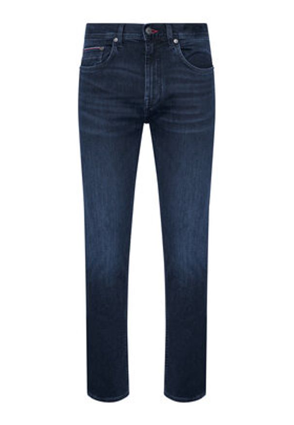 TOMMY HILFIGER - Tommy Hilfiger Jeansy Core Bleecker MW0MW15593 Granatowy Slim Fit. Kolor: niebieski
