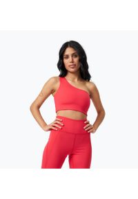 GIRLFRIEND COLLECTIVE - Biustonosz Girlfriend Collective Bianca One Shoulder. Kolor: różowy. Sport: fitness #1