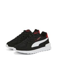 Puma - Dziecięce buty sportowe Graviton AC PUMA Black White Red. Okazja: na co dzień. Kolor: czerwony, czarny, wielokolorowy, biały