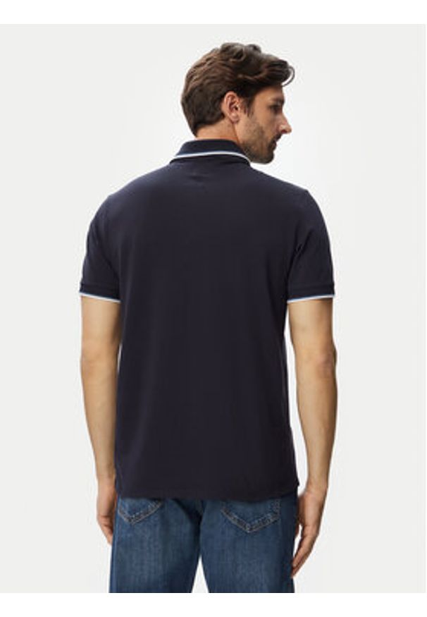 Guess Polo M6YP28 K4475 Granatowy Slim Fit. Typ kołnierza: polo. Kolor: niebieski. Materiał: bawełna