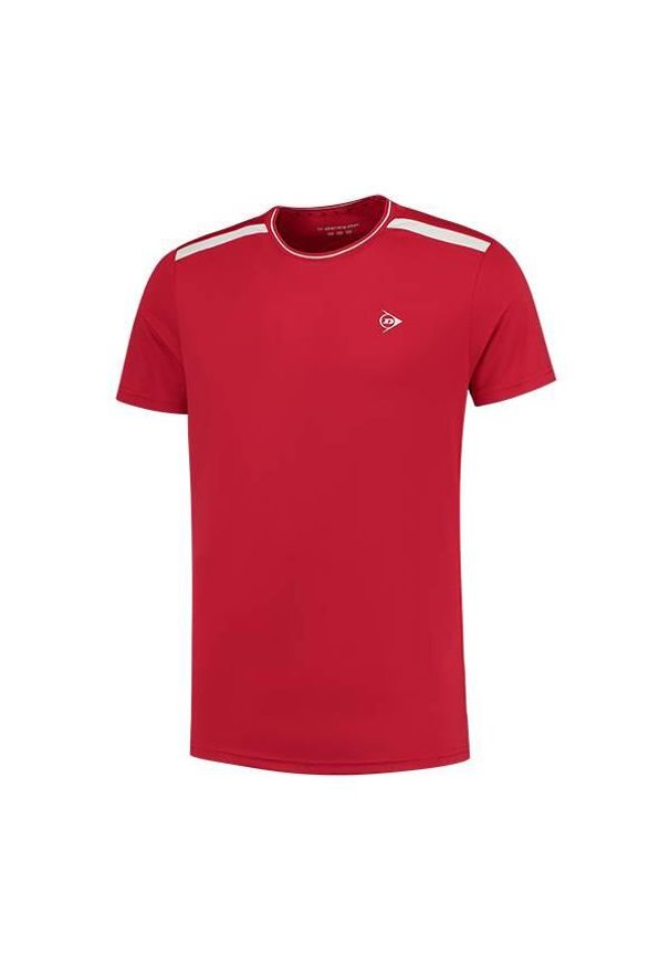 DUNLOP - Koszulka sportowa męska Dunlop Club Crew Tee. Kolor: czerwony. Sport: tenis