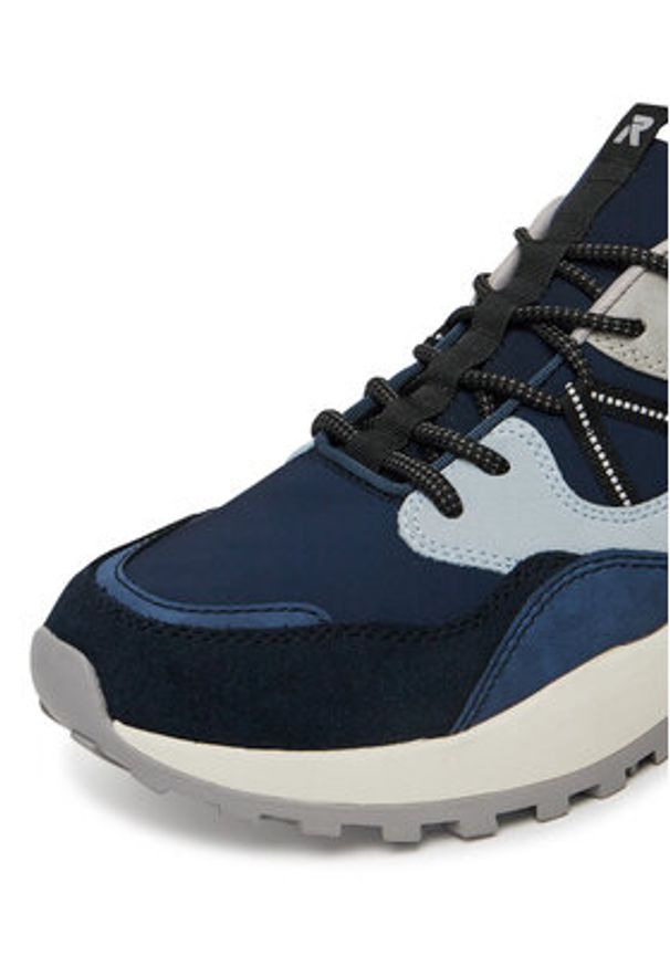 Rieker Revolution Lifestyle Sneakersy U1301-14 Granatowy. Kolor: niebieski. Materiał: materiał