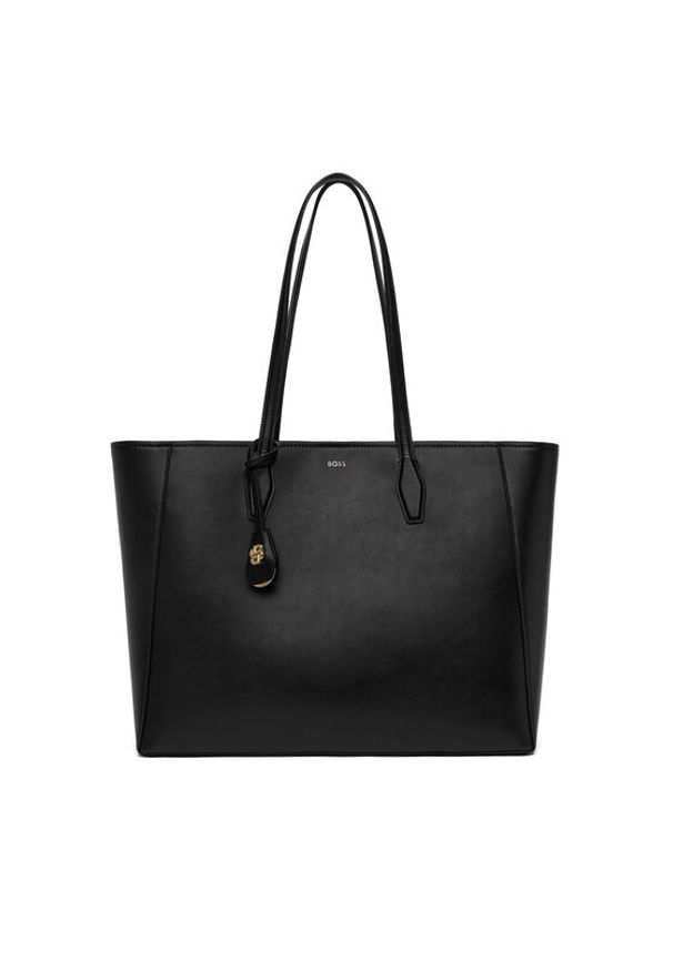 BOSS Torebka 50547750 Czarny. Kolor: czarny. Materiał: skórzane