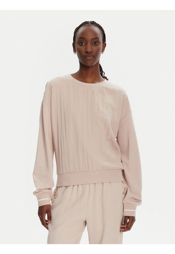 Liu Jo Sport Bluza TA5121 J5942 Beżowy Regular Fit. Kolor: beżowy. Materiał: syntetyk, wiskoza. Styl: sportowy