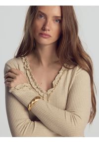 Reserved - Bluzka z wiskozą - złamana biel. Materiał: wiskoza #1