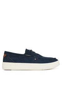 TOMMY HILFIGER - Tommy Hilfiger Półbuty Modern Light Hybrid Suede Boat S FM0FM05352 Granatowy. Kolor: niebieski. Materiał: skóra, zamsz