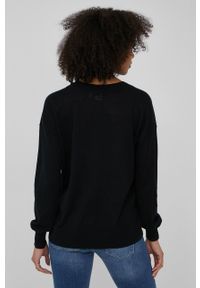 GAP sweter lniany damski kolor czarny lekki. Kolor: czarny. Materiał: len. Długość rękawa: długi rękaw. Długość: długie #3