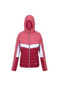 Harrock II Regatta damska turystyczna kurtka zimowa pikowana. Kolor: czerwony. Sezon: zima. Sport: turystyka piesza #1