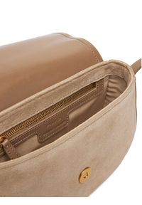 Pinko - PINKO Torebka Saddle Mini PE PLTT 103831 A29N Beżowy. Kolor: beżowy. Materiał: skórzane, zamszowe