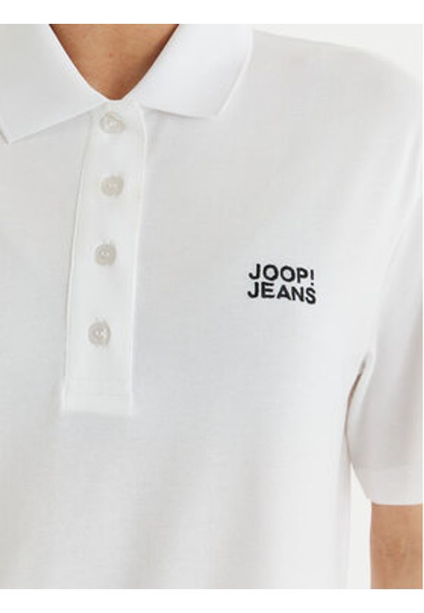 JOOP! Jeans Sukienka codzienna Tadena 30100680 Biały Regular Fit. Okazja: na co dzień. Kolor: biały. Materiał: syntetyk. Typ sukienki: proste. Styl: casual