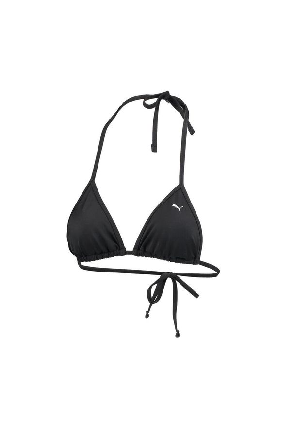 Damska góra od bikini Puma w kształcie trójkąta w kolorze czarnym. Kolor: czarny. Materiał: poliester