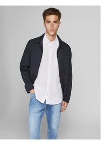 Jack & Jones Koszula 12182486 Biały Slim Fit. Kolor: biały. Materiał: bawełna #3