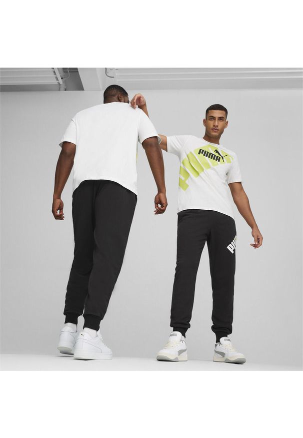 Puma Koszulka Power Graphic 67896052. Kolor: biały, zielony, wielokolorowy