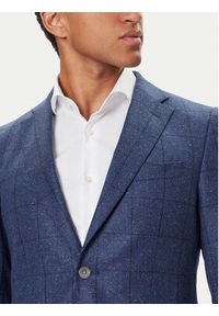 BOSS Marynarka H-Hutson 50551581 Niebieski Regular Fit. Kolor: niebieski. Materiał: wełna #5