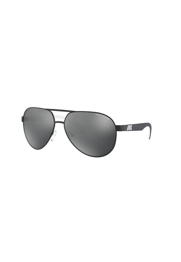 Armani Exchange Okulary przeciwsłoneczne męskie kolor czarny. Kolor: czarny