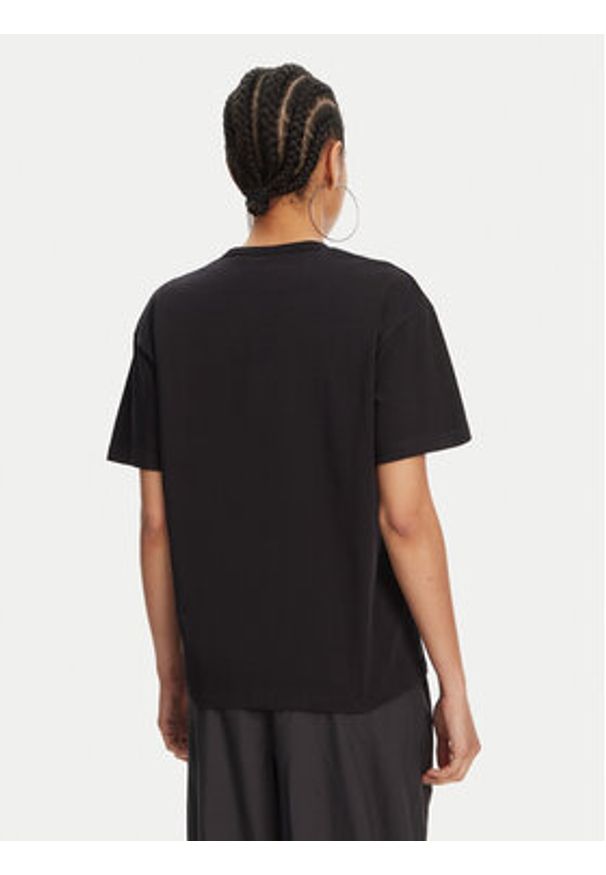 Juicy Couture T-Shirt I Kiss JCWCT125348 Czarny Oversize. Kolor: czarny. Materiał: bawełna